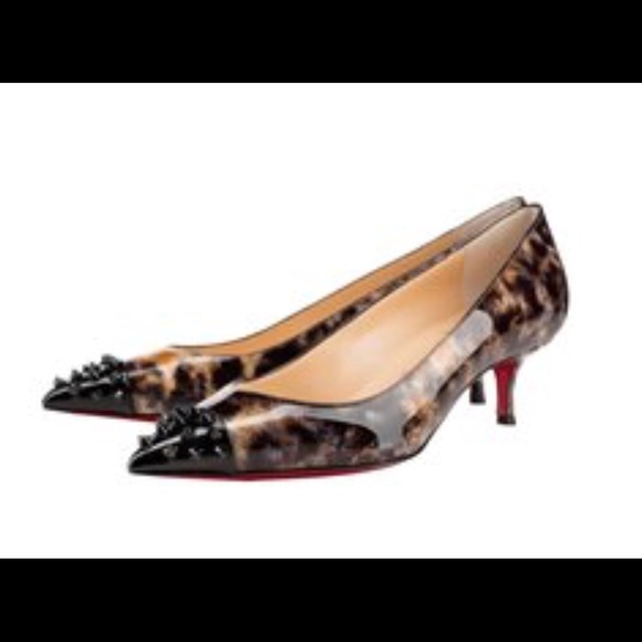 louboutin tiger print shoes